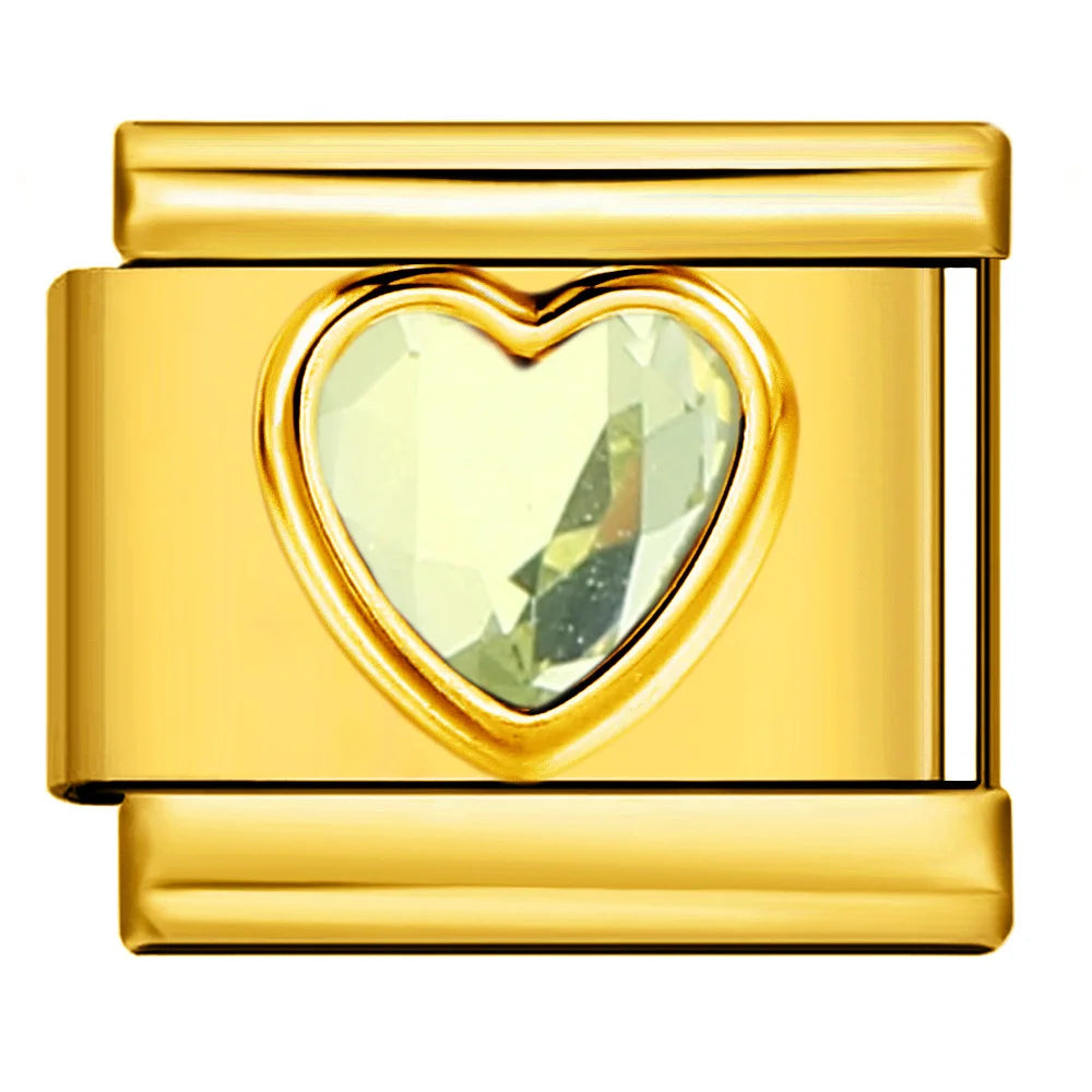 Heart Italian Charm Link 473