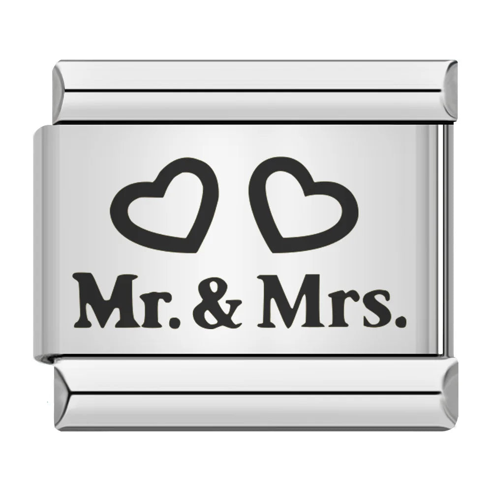 Laser Italian Charm Links 052