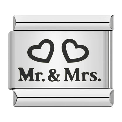Laser Italian Charm Links 052