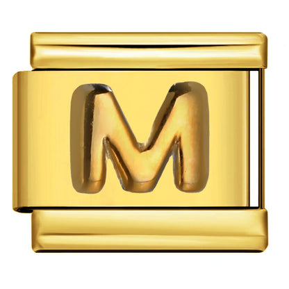 Gold Color 26 English Letters 336