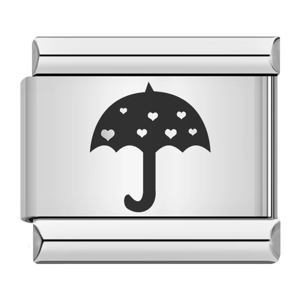 Laser Italian Charm Links 052
