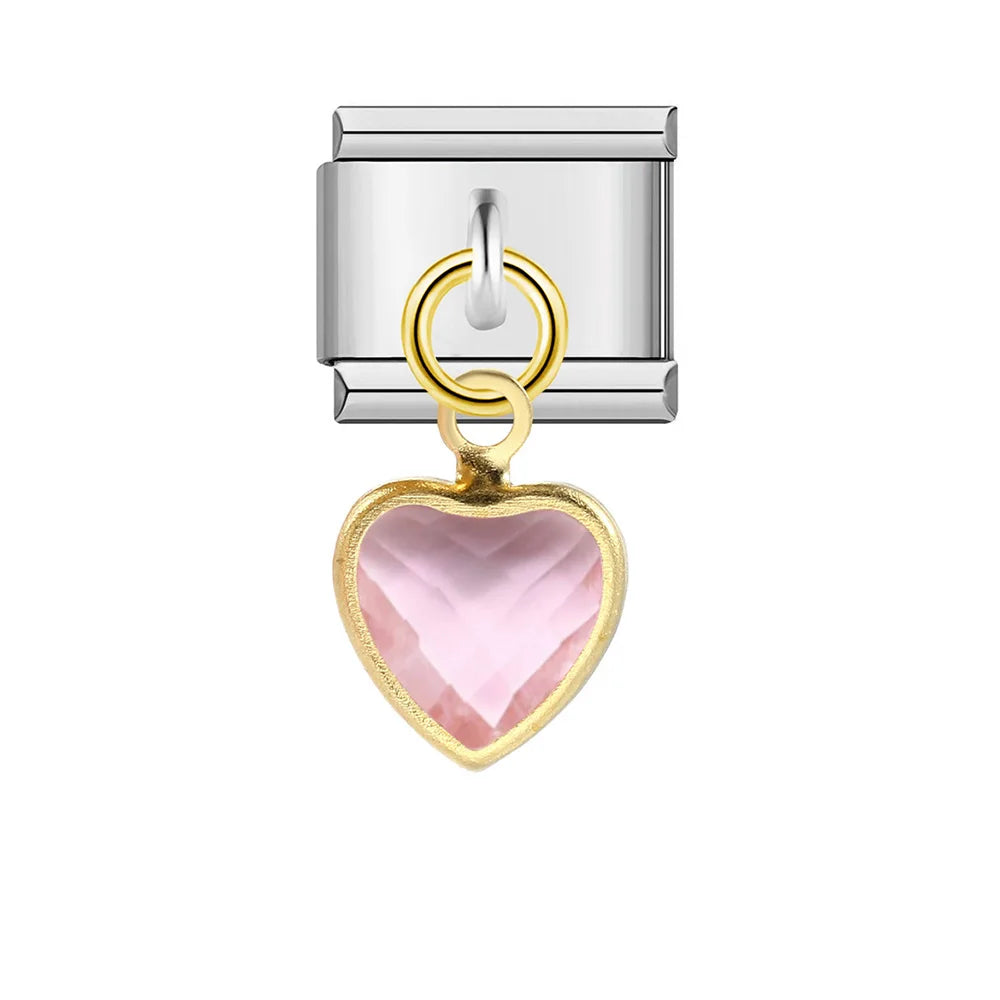 Pink Italian Charm Link 401