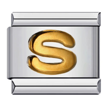 Gold Color 26 English Letters 007