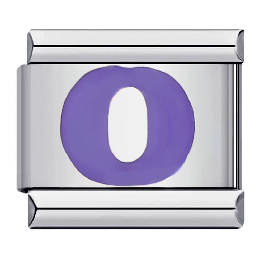Purple Color 26 English Letters 017