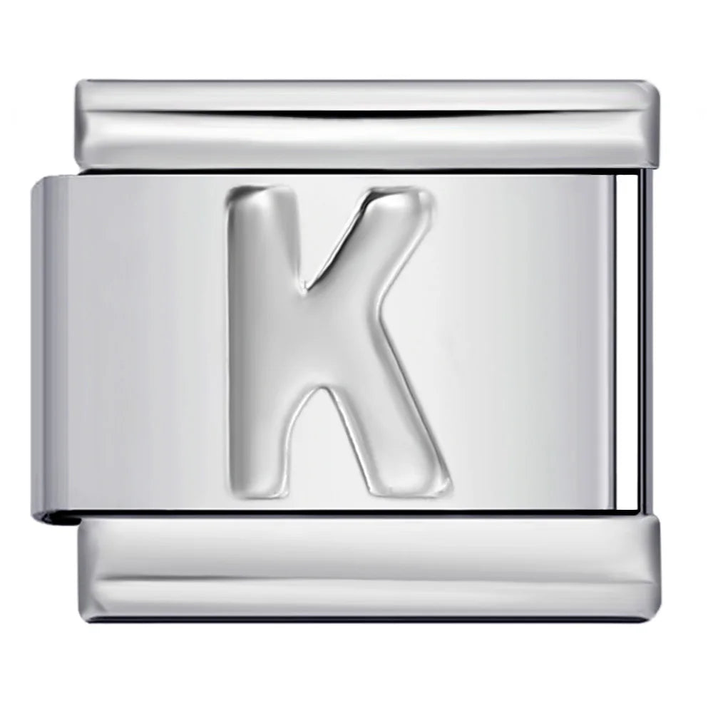 Silver Color 26 English Letters 134