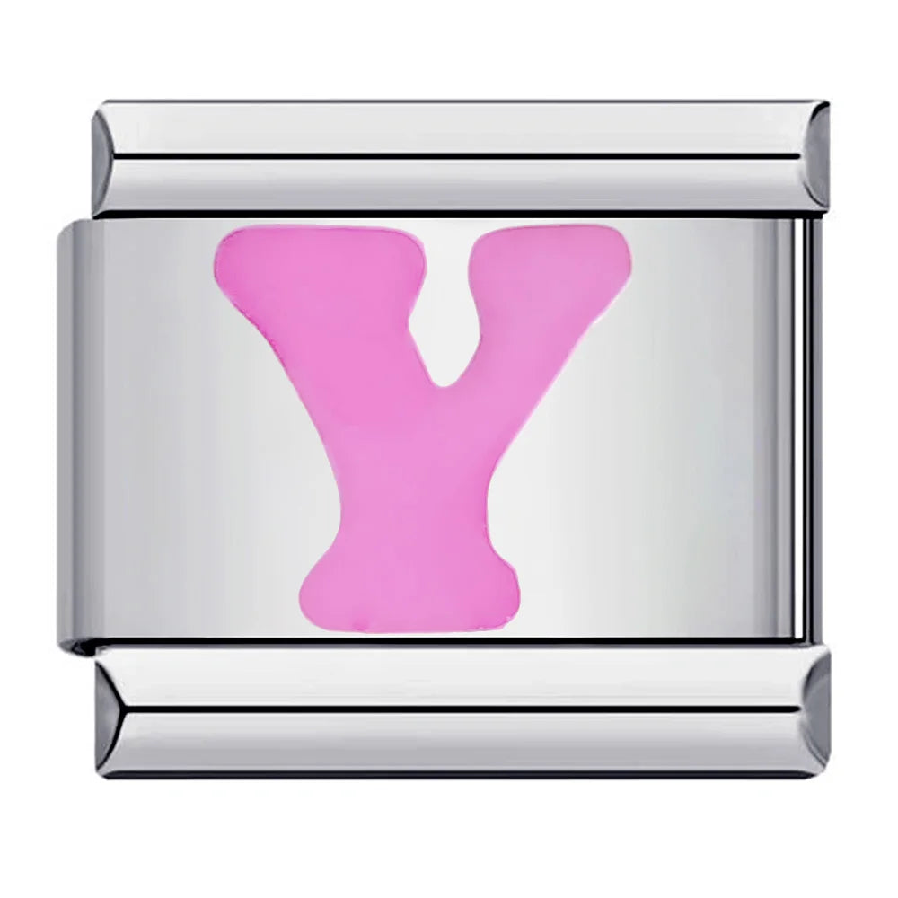 Pink Color 26 English Letters 018