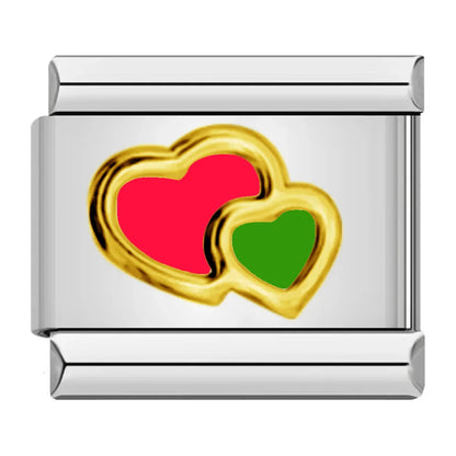 Heart Italian Charms Links 447