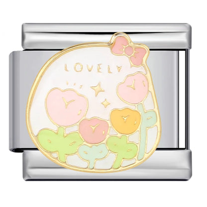 Flower Italian Charm Link 229