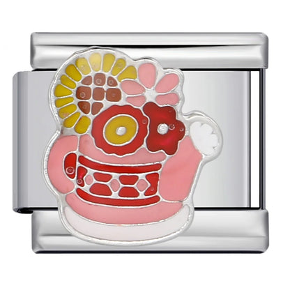 Flower Italian Charm Link 229