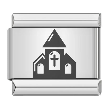 Laser Engrave Italian Charm Links 005