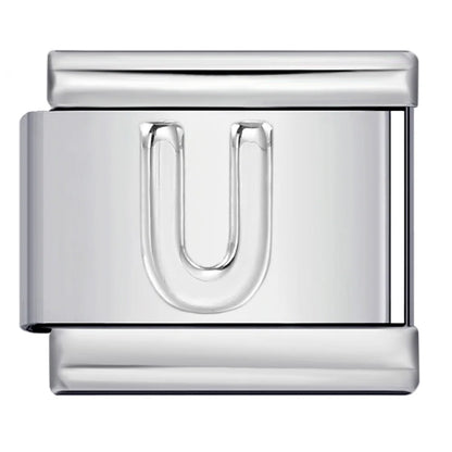 Silver Color 26 English Letters 134
