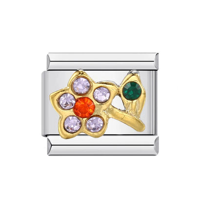 Simple Italian Charm Links 015