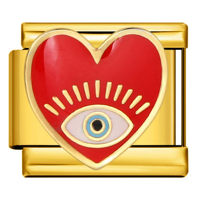 Gold Color Italian Charm Link 477