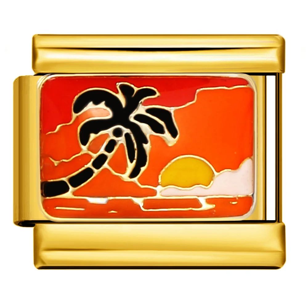 Gold Color Italian Charm 478
