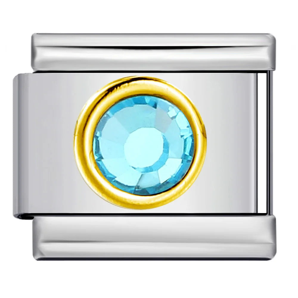 Colorful Zirconia Italian Charm 506