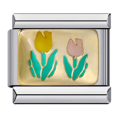 Flower Italian Charm Links 141