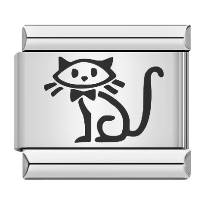 Laser Italian Charm Links 052