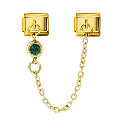 Birthstone Chain Italian Charm 503