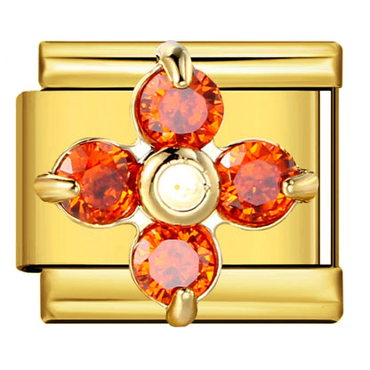 Gold Color Italian Charm Link 381