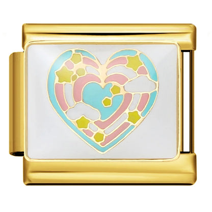 Gold Color Italian Charm Link 381