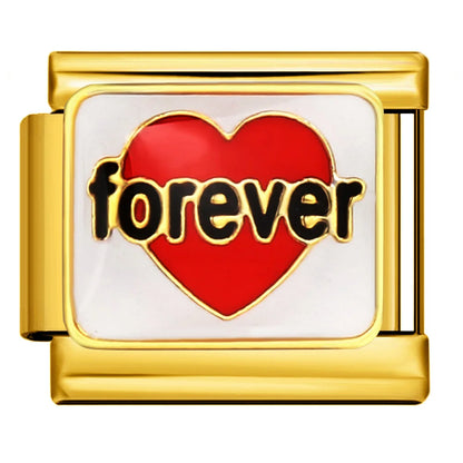 Gold Color Italian Charm Link 484