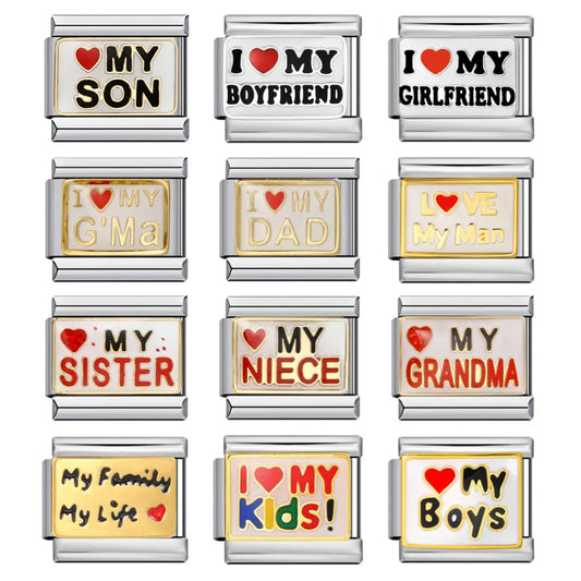 Family Italian Charm Link 470