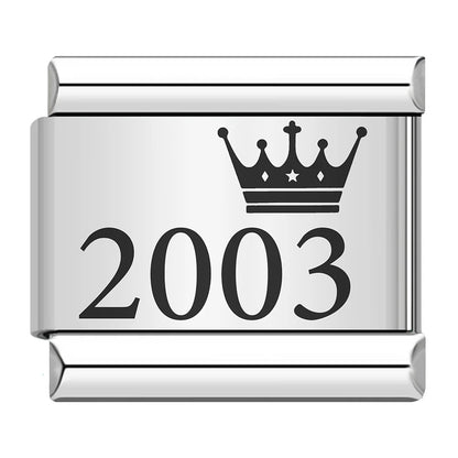 Laser Italian Charm Links 051
