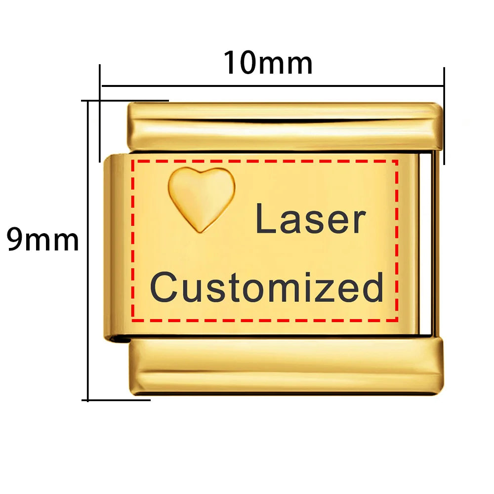 Laser Customized Italian Charm 415