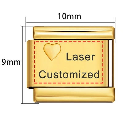 Laser Customized Italian Charm 415