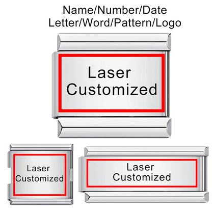 Customization Laser Italian Charm 222