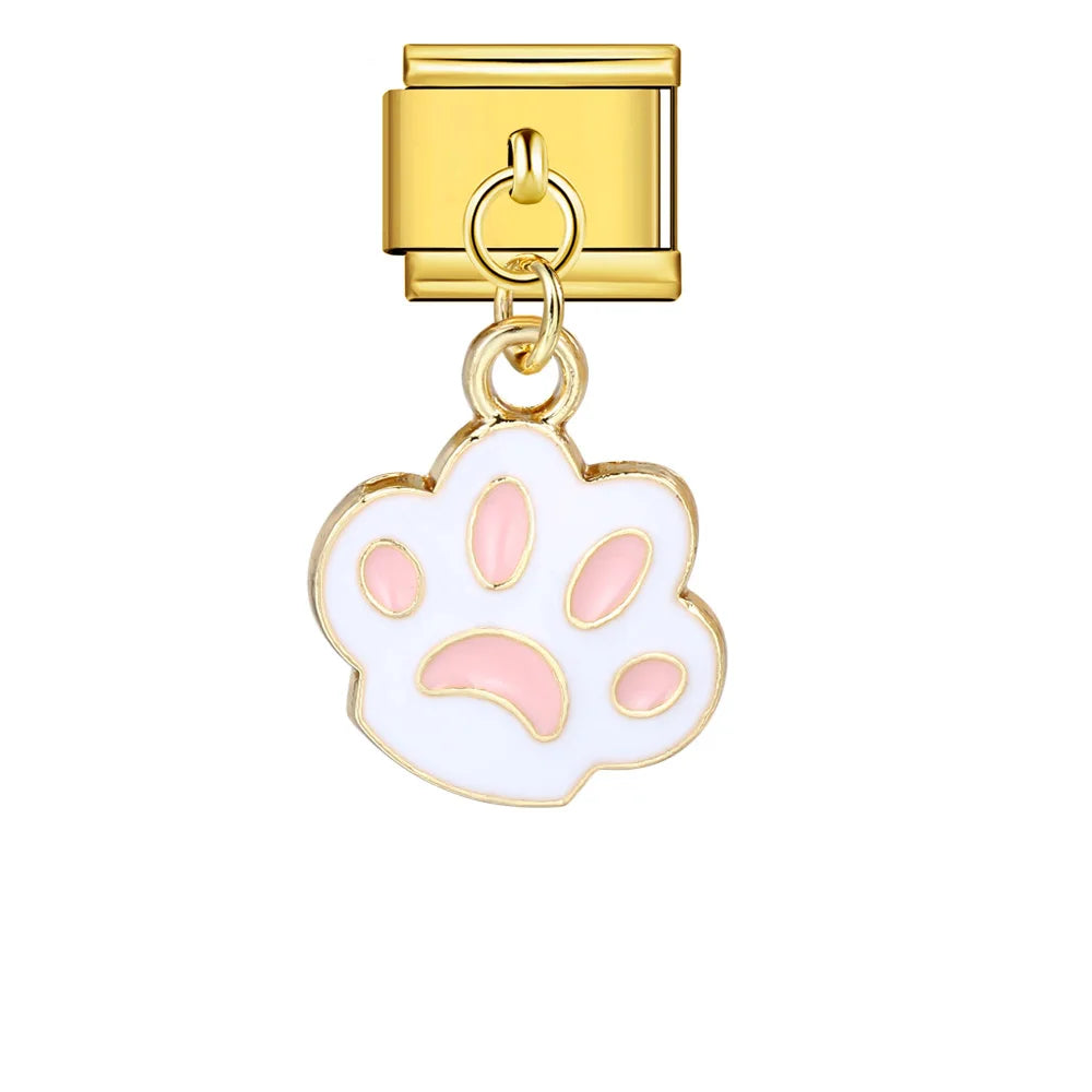 Paw Print Italian Charm 579