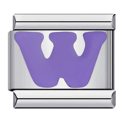 Purple Color 26 English Letters 017