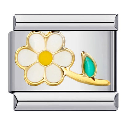 Flower Italian Charm Links 073