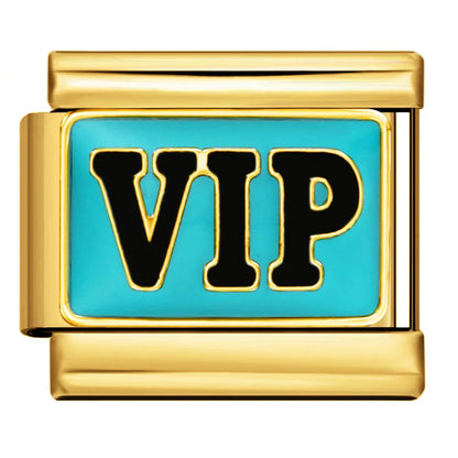 Gold Color Italian Charm Link 484