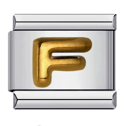 Gold Color 26 English Letters 007