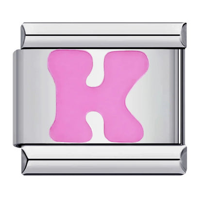 Pink 26 English Letters