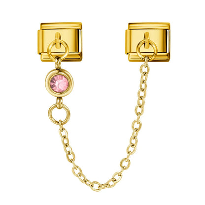 Birthstone Chain Italian Charm 503