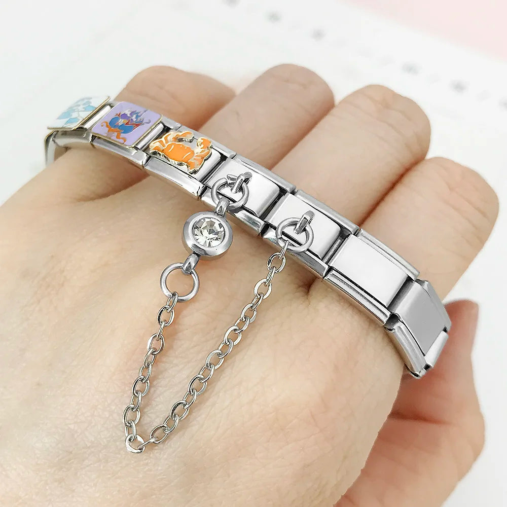 Birthstone Chain Italian Charm 496