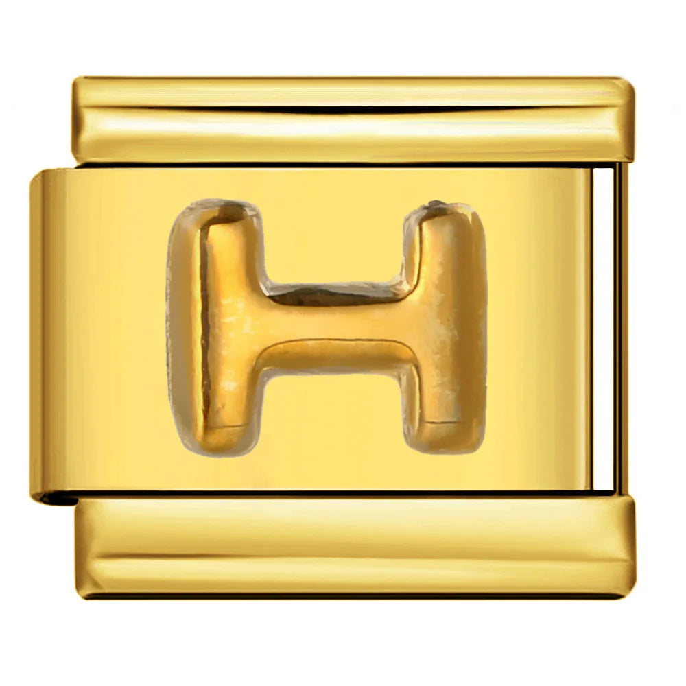 Gold Color 26 English Letters 336