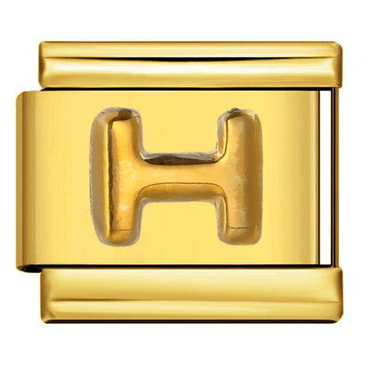 Gold Color 26 English Letters 336