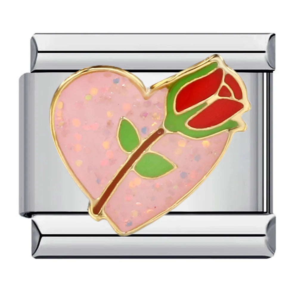 Flower Italian Charm Links 141