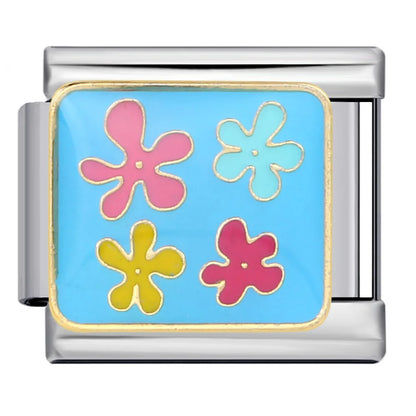 Blue Italian Charm Link 305