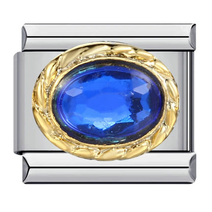 Blue Italian Charm Link 402