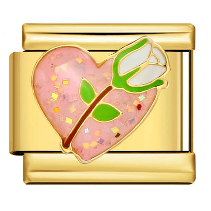 Gold Color Italian Charm Link 176