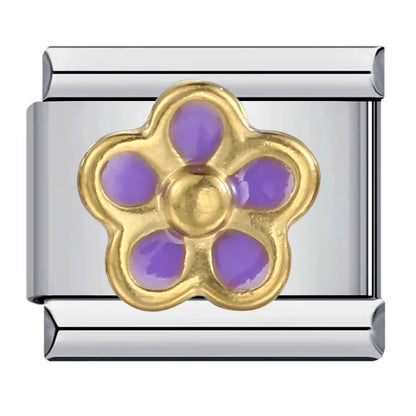 Flower Italian Charm Links 105