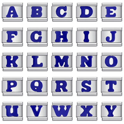 Blue Color 26 English Letters 002