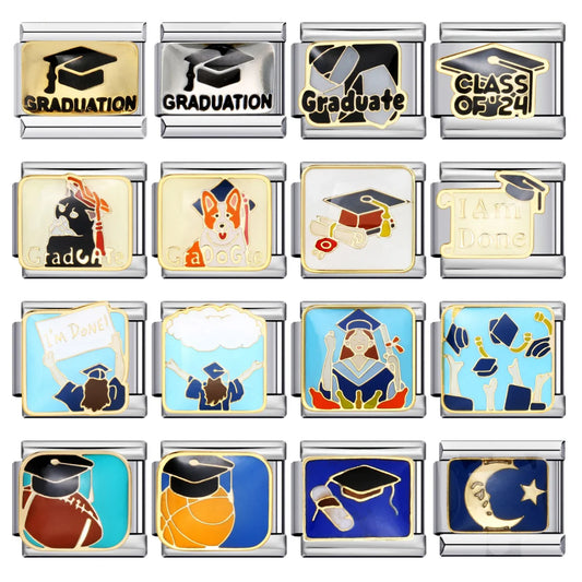 Graduation Italian Charm Link 317