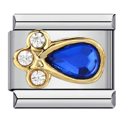 Blue Italian Charm Link 402
