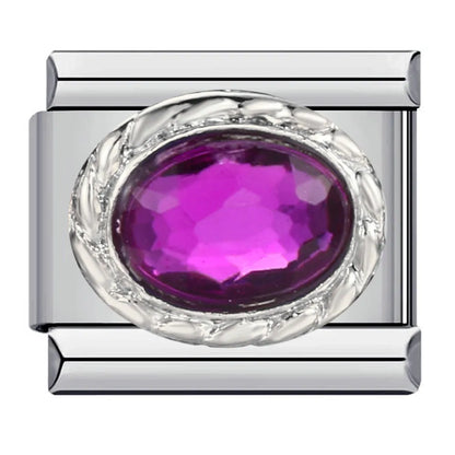 Purple Italian Charm Link 170