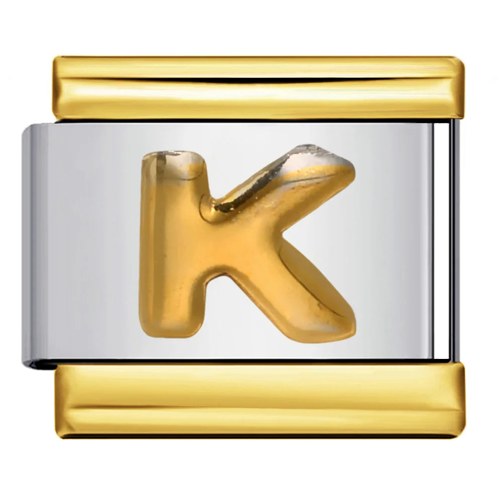Gold Color 26 English Letters 340